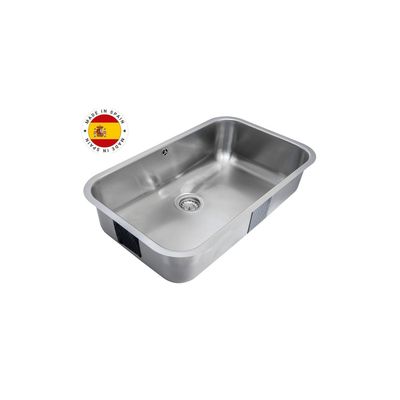 Imagen 2 del producto Lavaplatos Bajo Encimera con Grifería 1 Cubeta(s) 78.7x20x48.2 cm Acero inoxidable