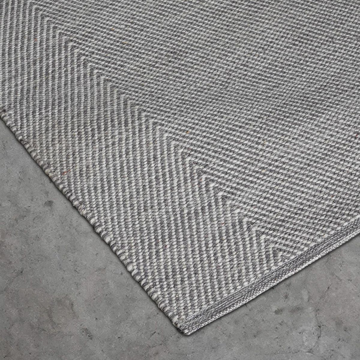 ELEMENTS BY CANNON - Alfombra Espiga 200x300 cm Lana Gris