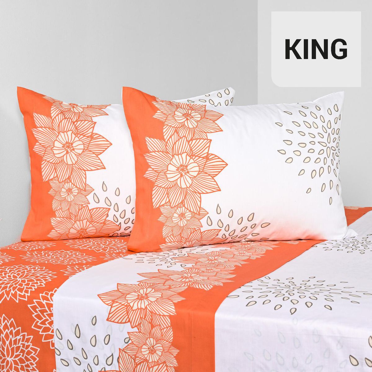 CANNON - Sabana Sirisen King 144 Hilos Estampado