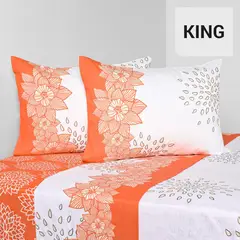 CANNON - Sabana Sirisen King 144 Hilos Estampado