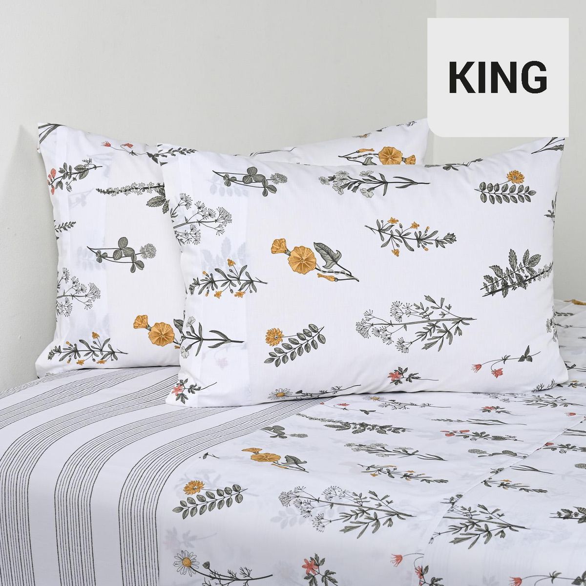 CANNON - Sabana Grassland King 200 Hilos Estampado