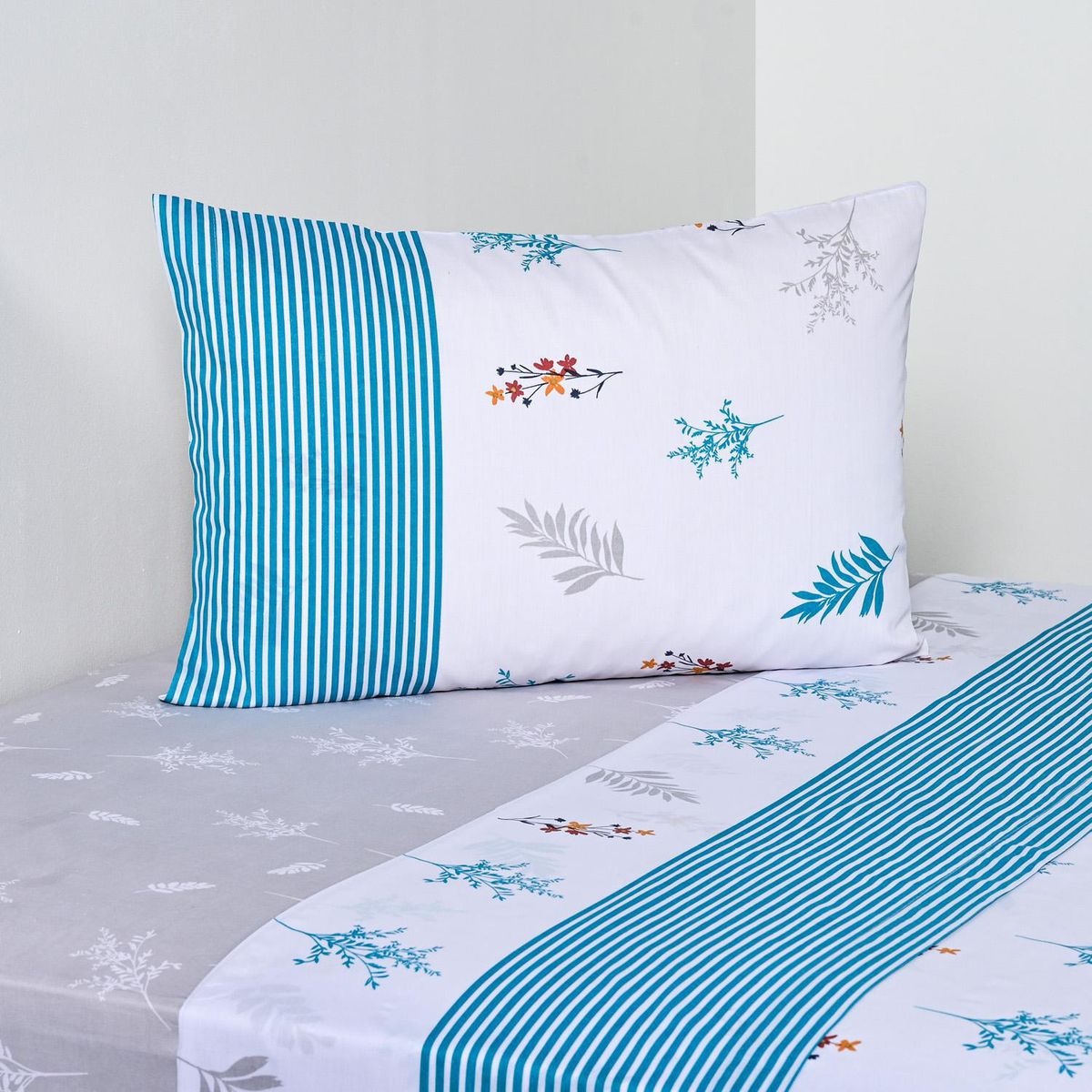 CANNON - Sabana Almond 1.5 plazas 144 Hilos Estampado