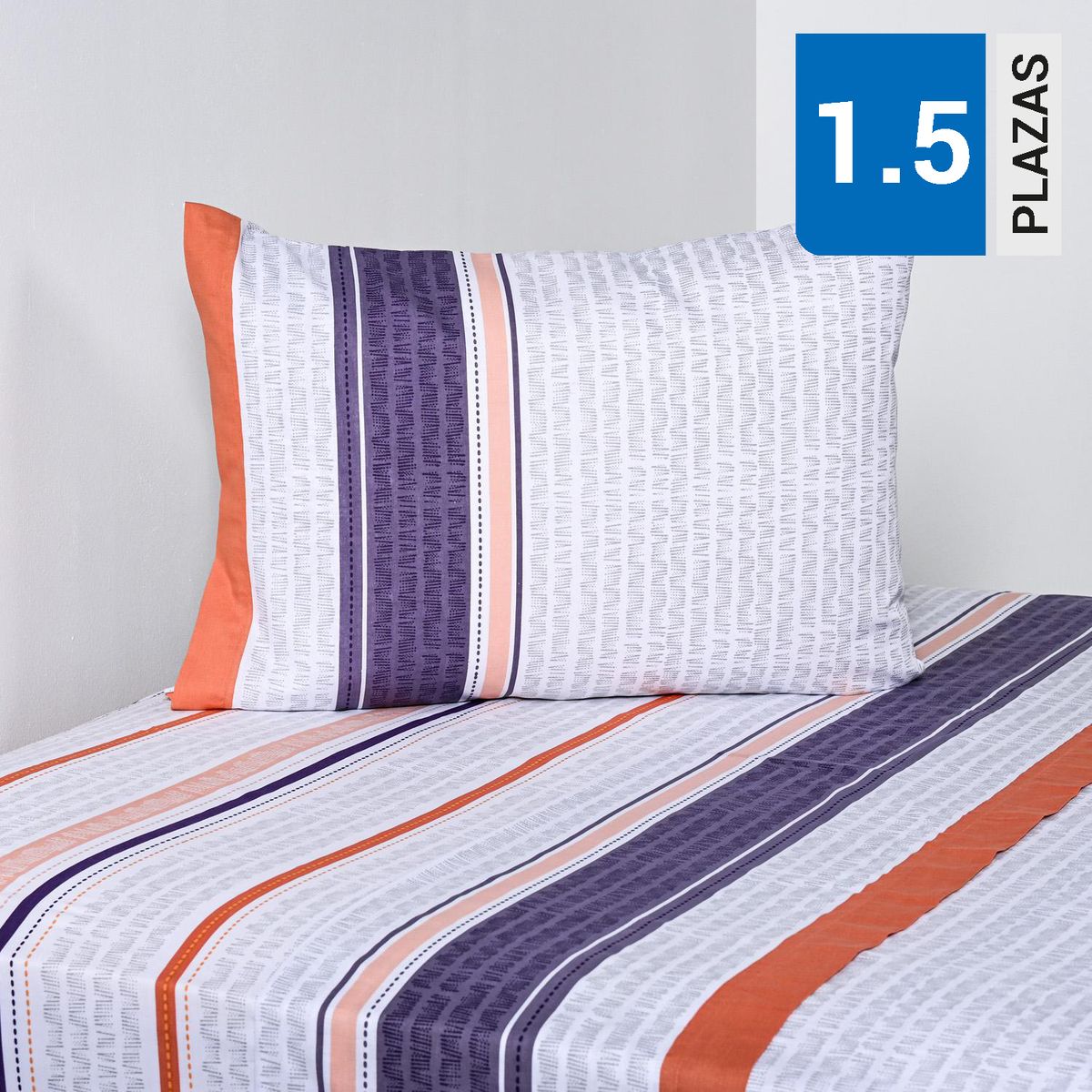 CANNON - Sabana Loden 1.5 plazas 144 Hilos Estampado