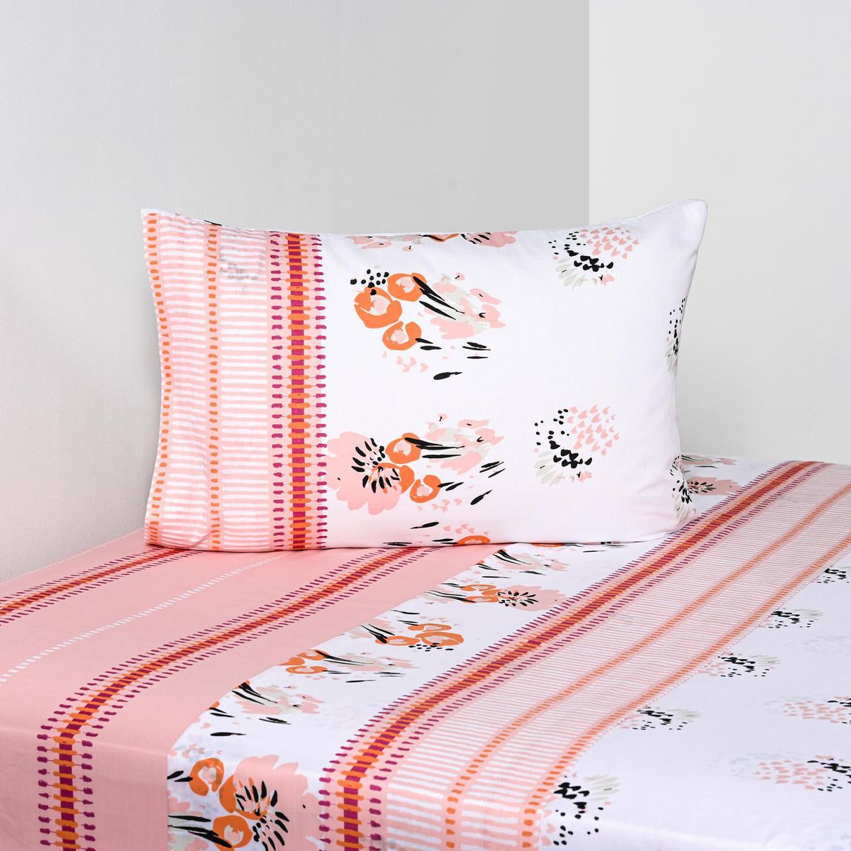 CANNON - Sabana Rodet 1.5 plazas 144 Hilos Estampado