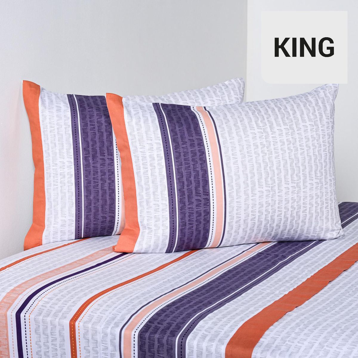 CANNON - Sabana Loden King 144 Hilos Estampado
