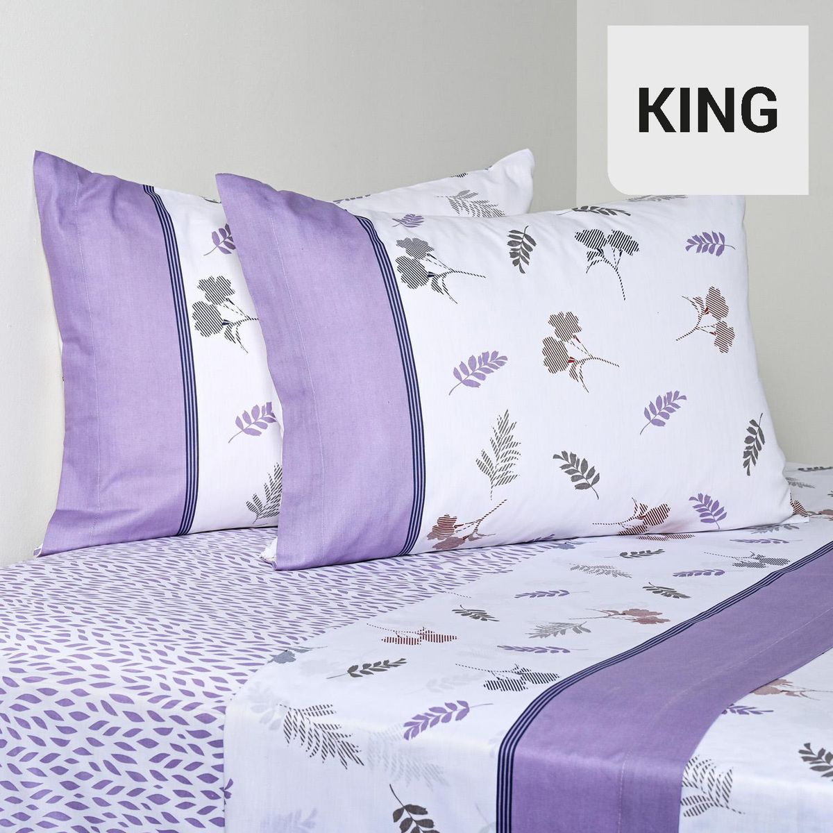 CANNON - Sabana Asfen King 144 Hilos Estampado