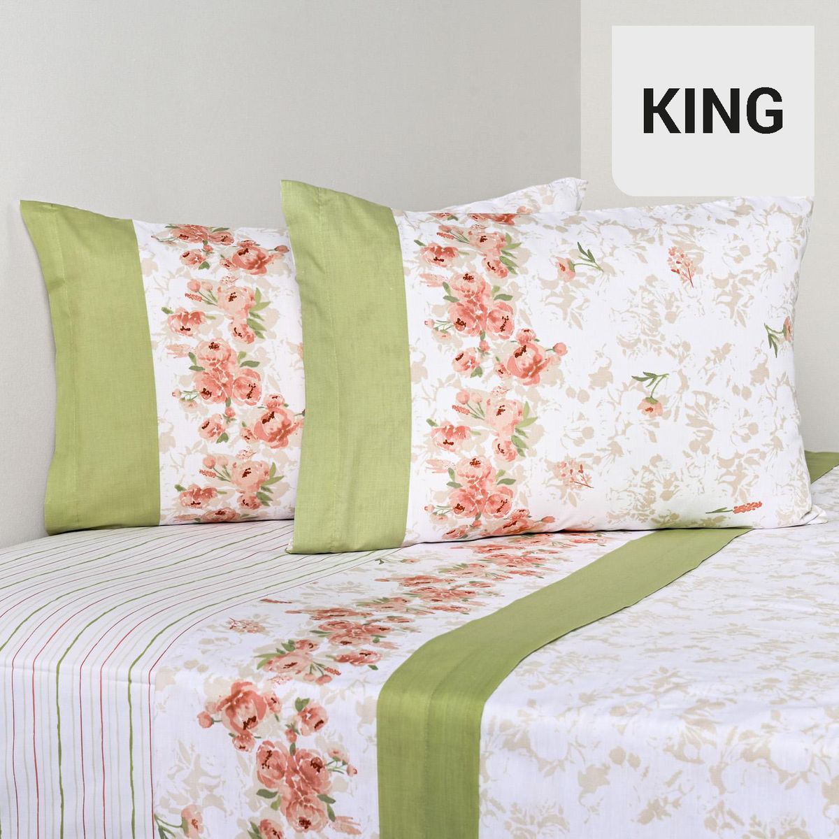 CANNON - Sabana Triss King 144 Hilos Estampado