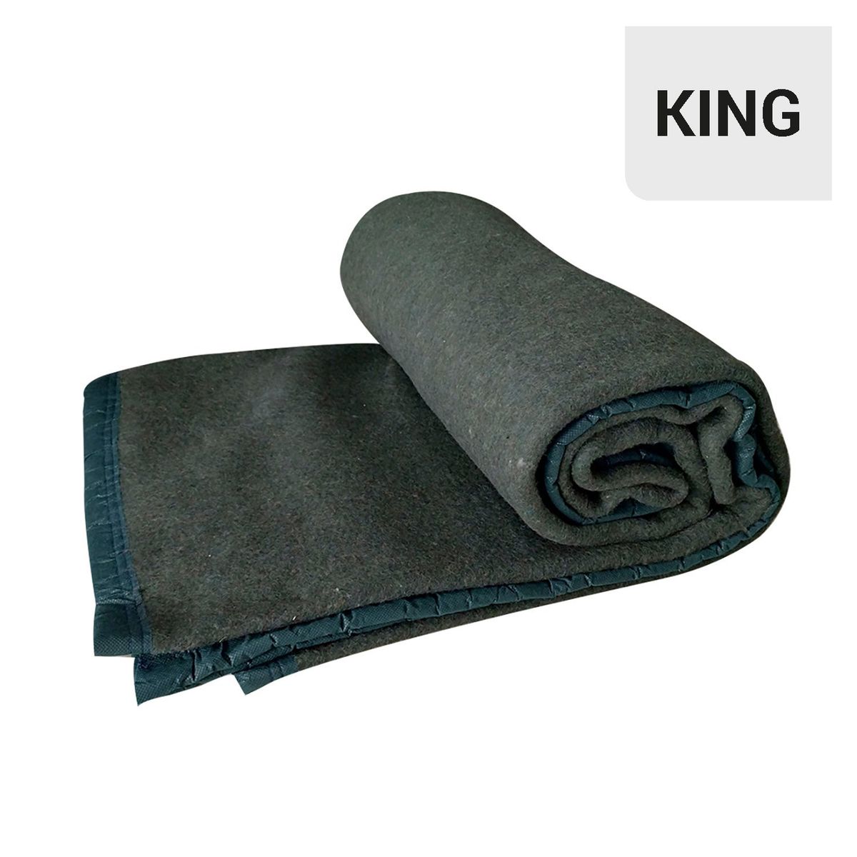 ILLUSIONS - Frazada Termica King Musgo