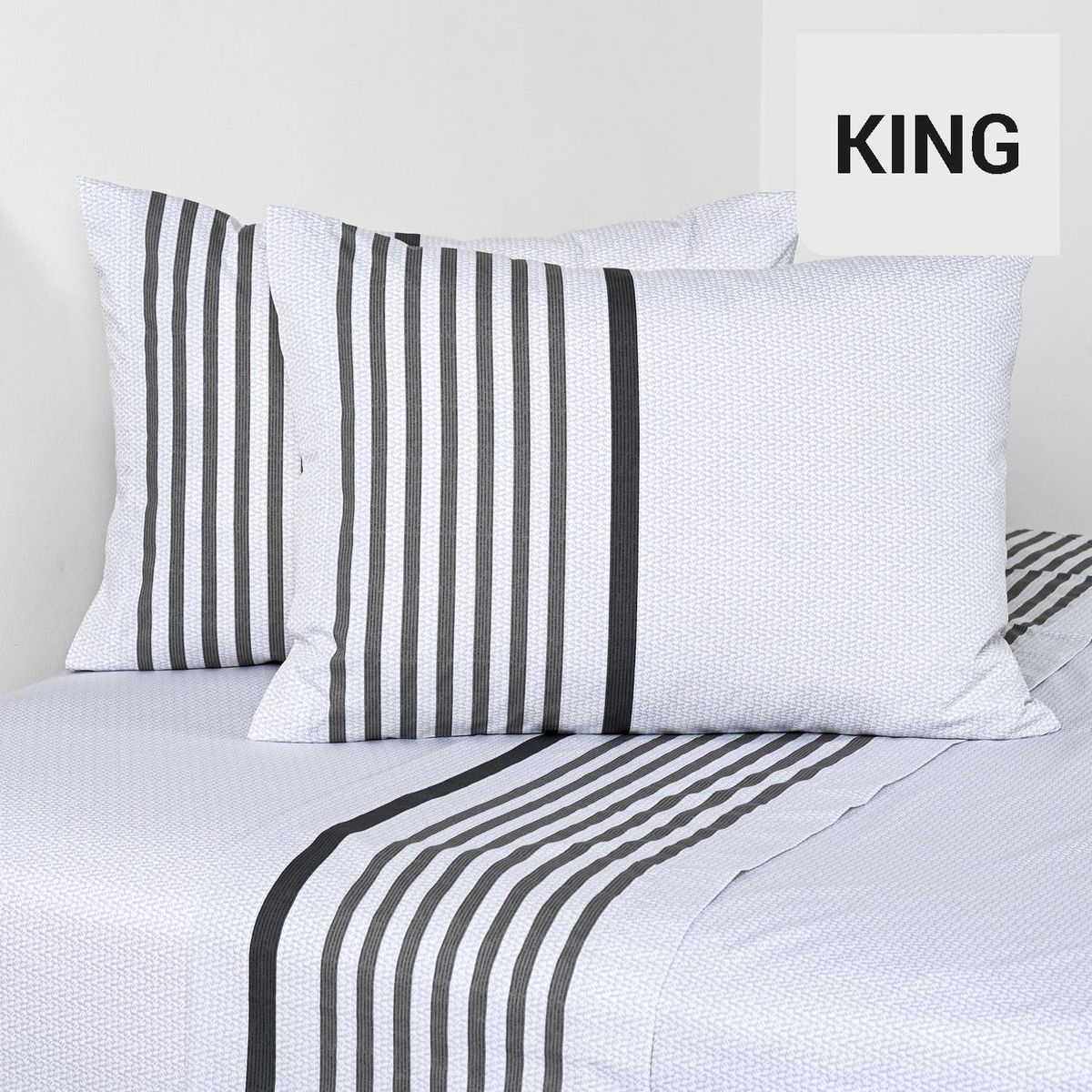 CANNON - Sabana Chains King 200 Hilos Estampado