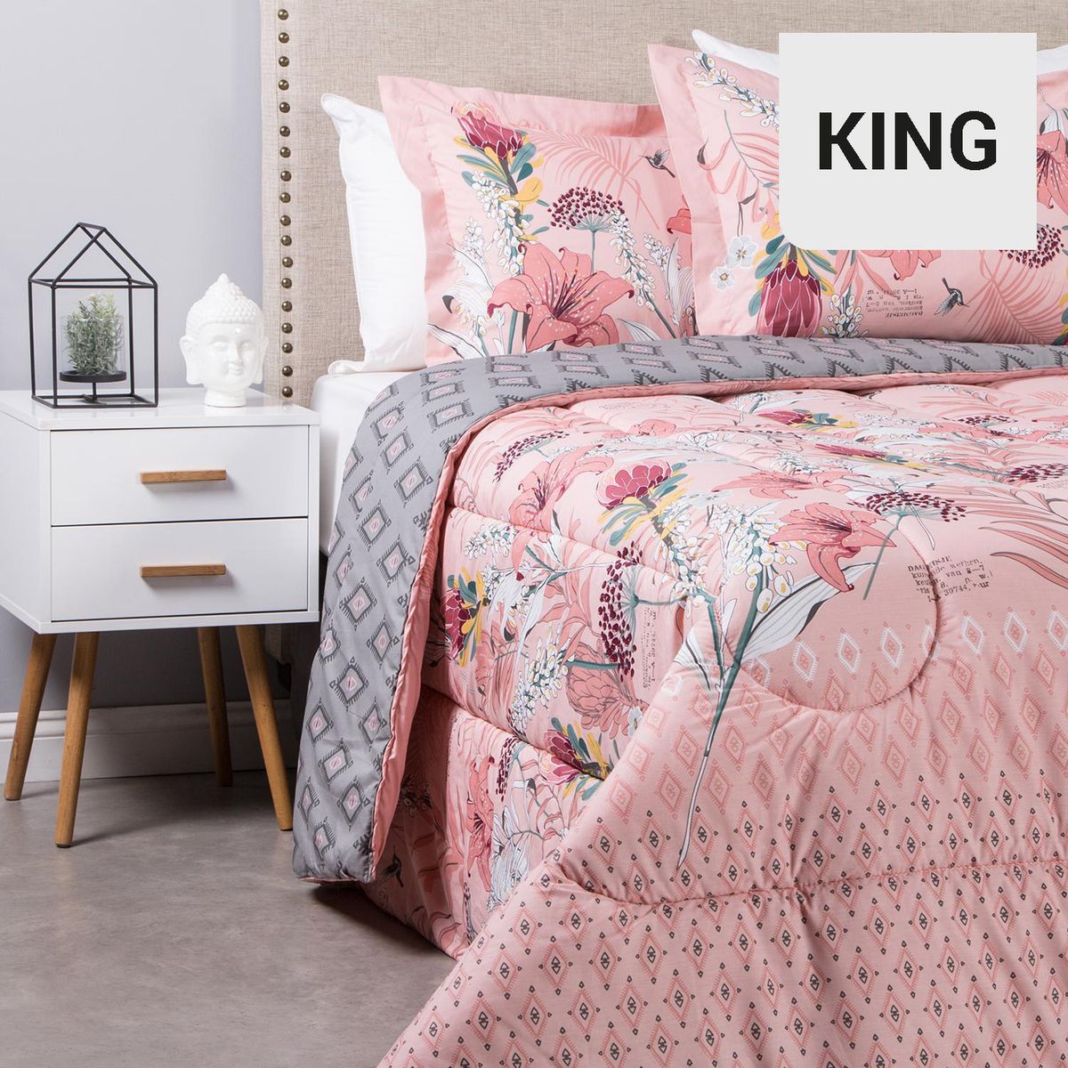 CANNON - Plumón King Primrose Estampado 