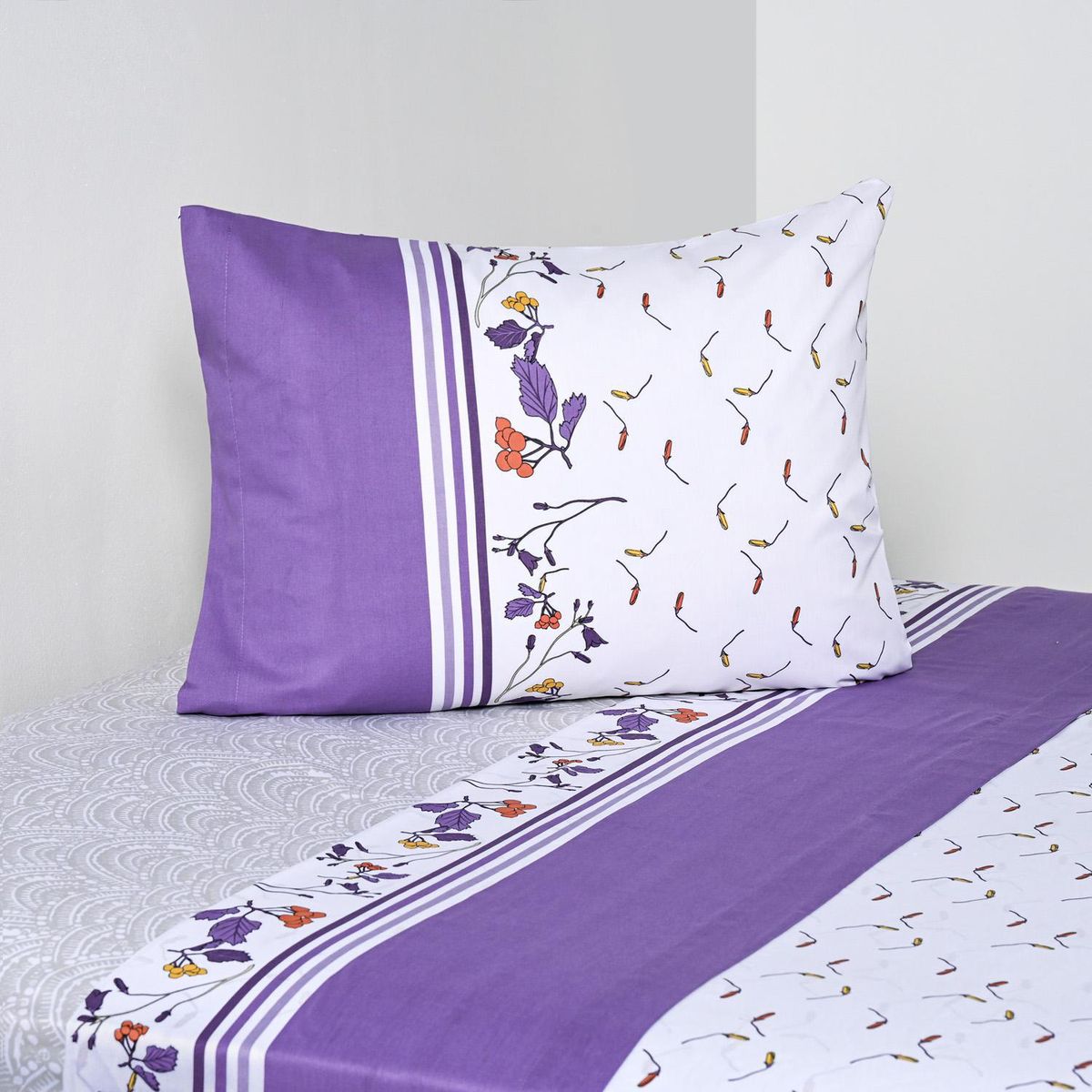 CANNON - Sábanas 1 Plaza 144 Hilos Estampada Stophy