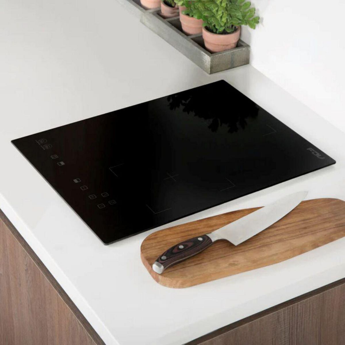 FDV - Encimera Vitrocerámica 2 Platos Negro 14430