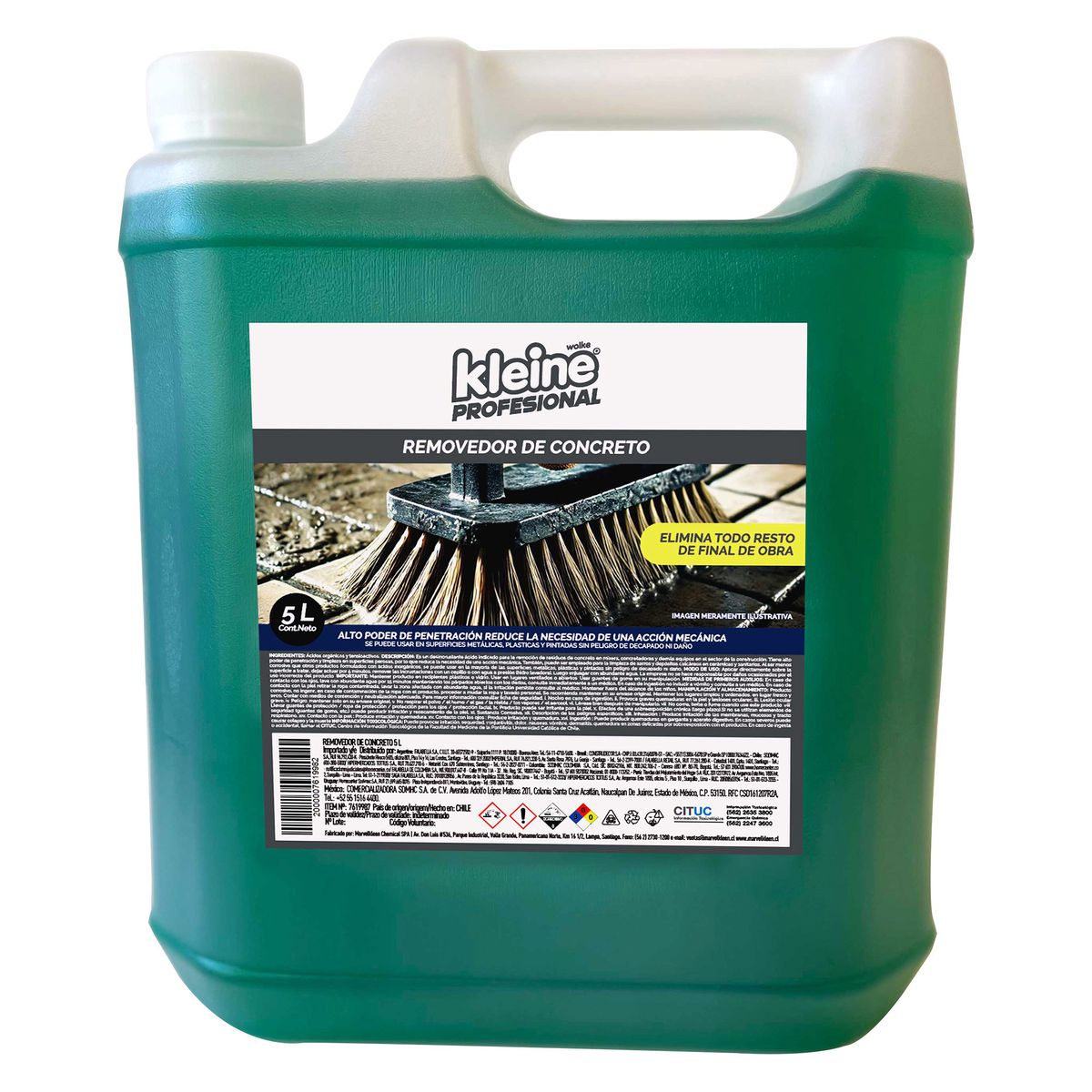 KLEINE WOLKE - Removedor de Concreto Industrial Kleine Wolke 5 Litros Líquido