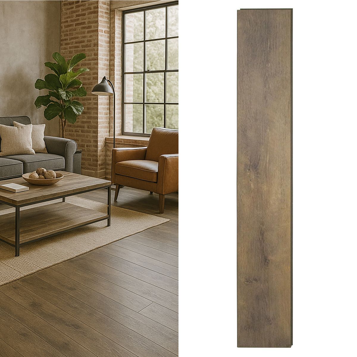 WINTER - Piso laminado 9 mm Tempo Dark Oak 1.97 m2