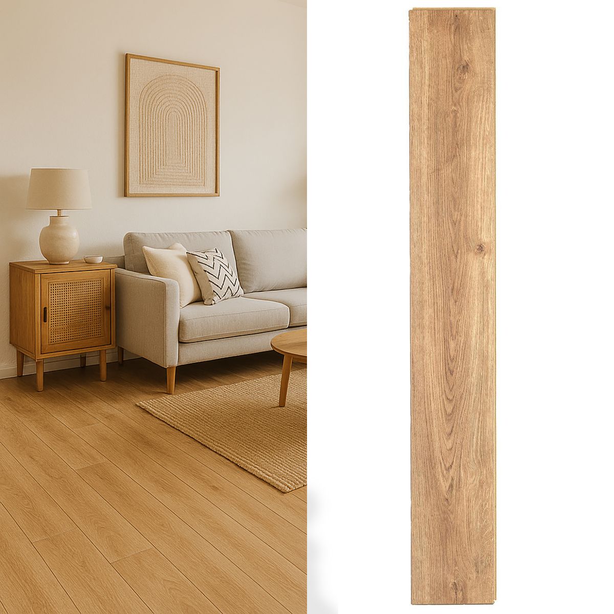 WINTER - Piso laminado 8 mm Nepal Roble Natura 2.4 m2