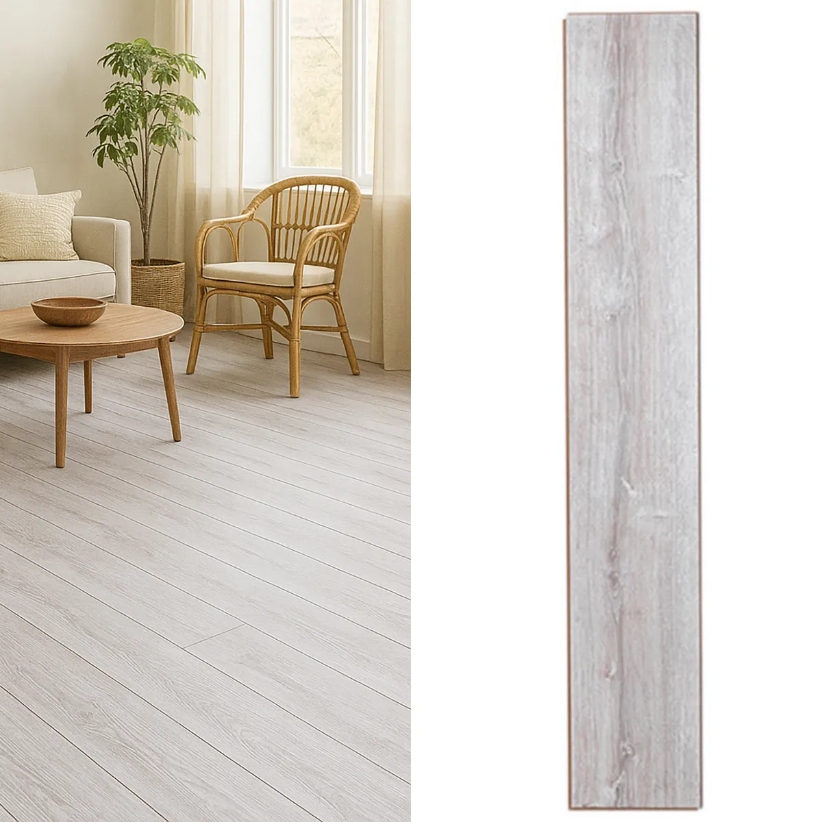 WINTER - Piso laminado 7 mm Yemen Roble Aspen 2.85 m2