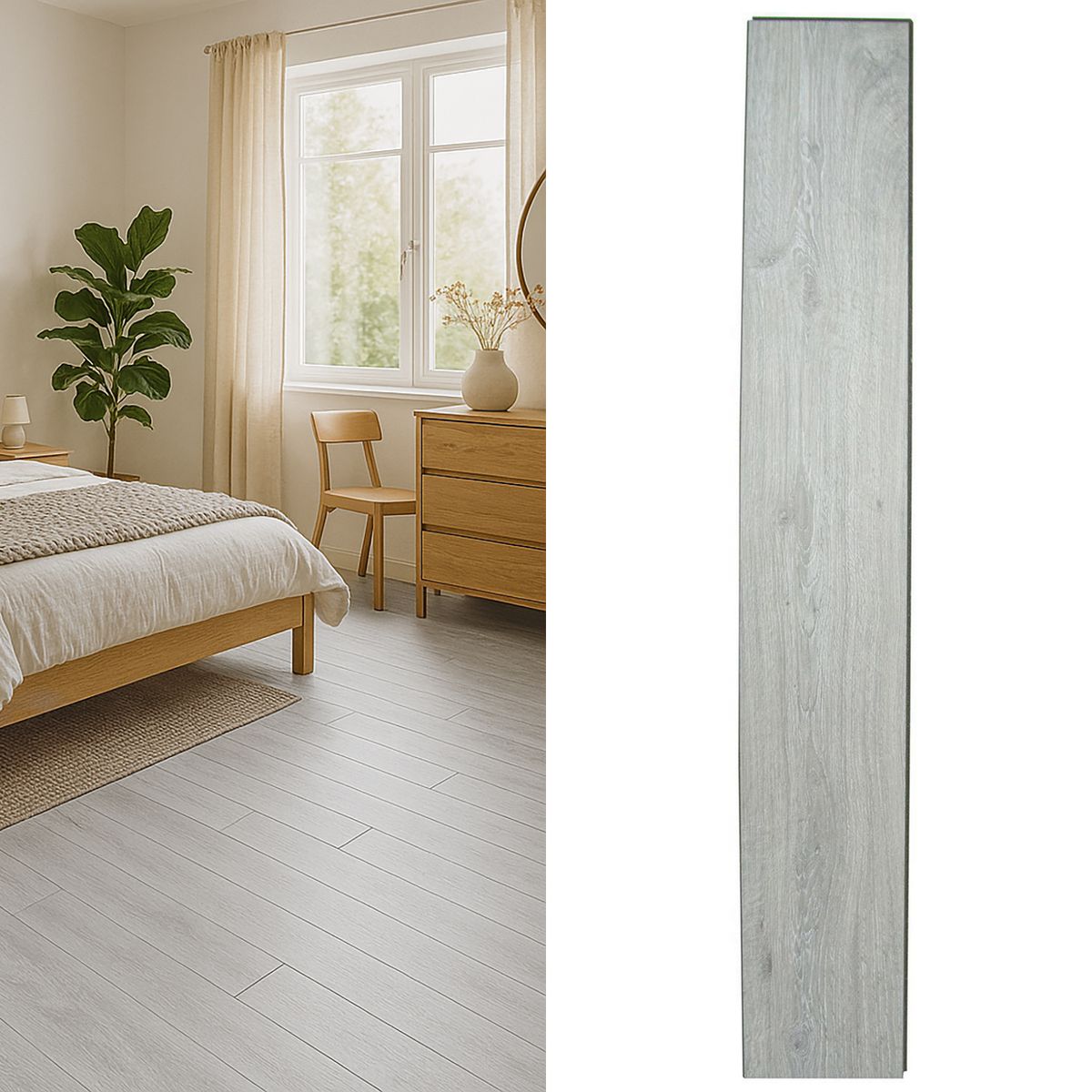 WINTER - Piso laminado 7 mm Soluto Grey 2.26 m2