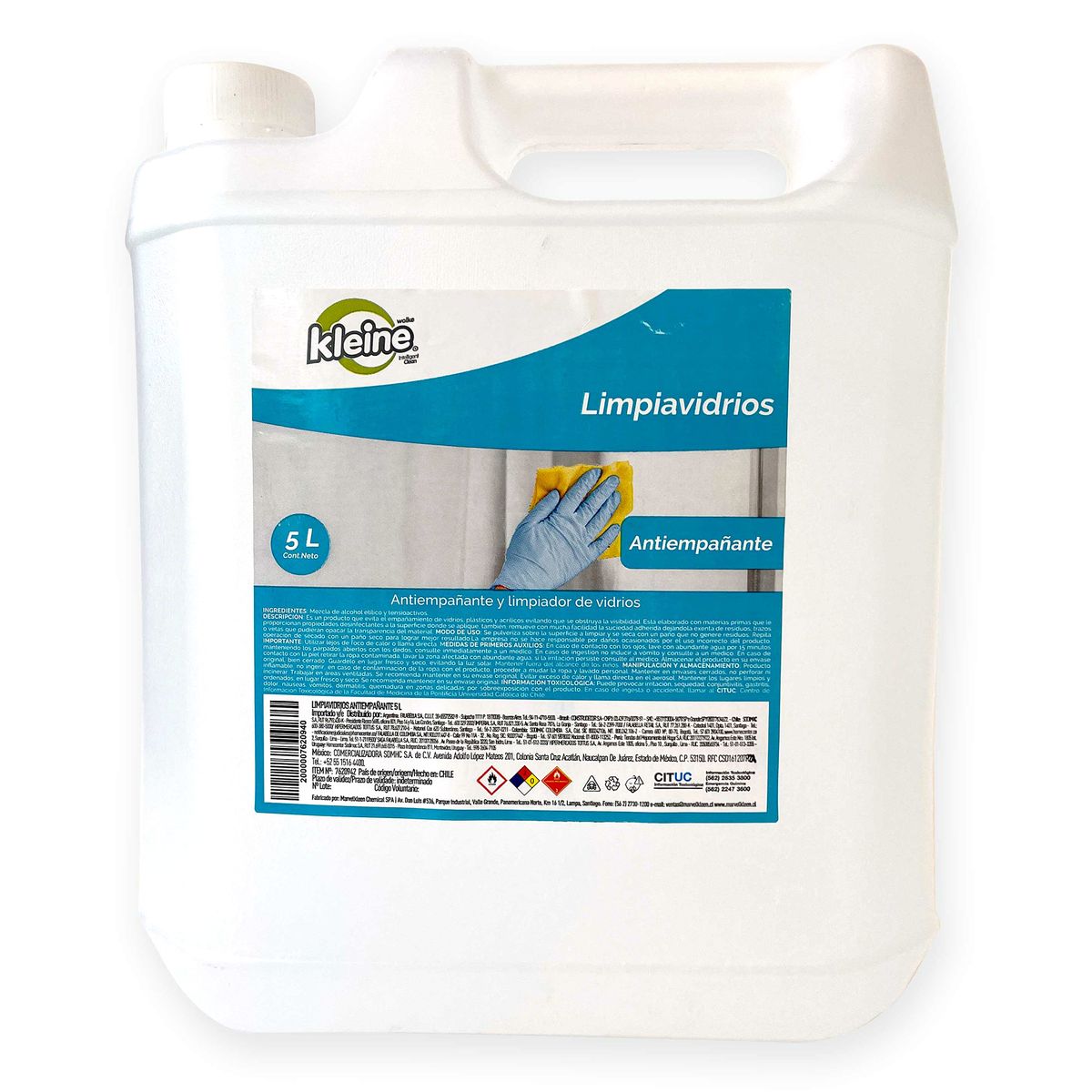 KLEINE WOLKE - Limpiavidrios antiempañante 5 Litros