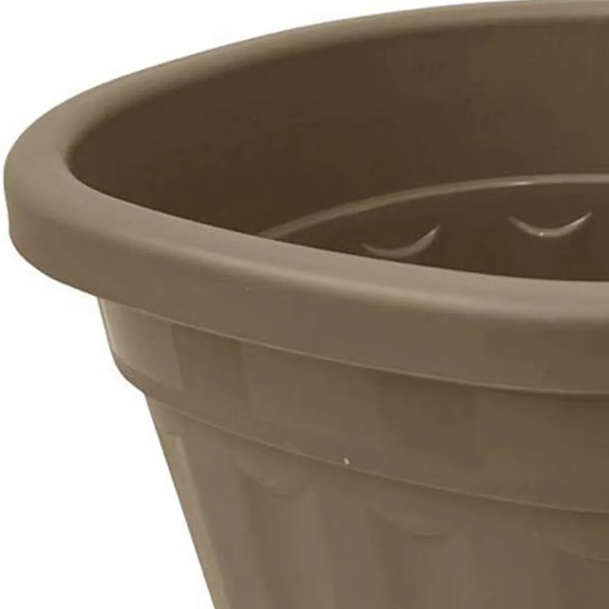 REMBRE - Jardinera para Baranda de Polipropileno 21x25 cm Taupe