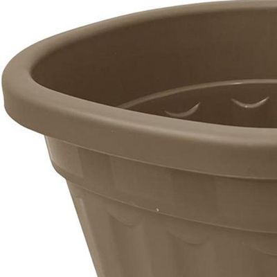 Imagen 2 del producto Jardinera para Baranda de Polipropileno 21x25 cm Taupe