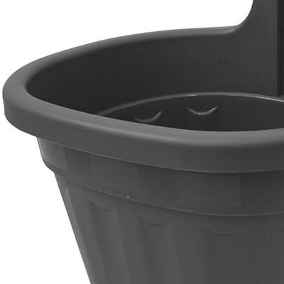 Imagen 2 del producto Jardinera para Baranda de Polipropileno 21x25 cm Gris