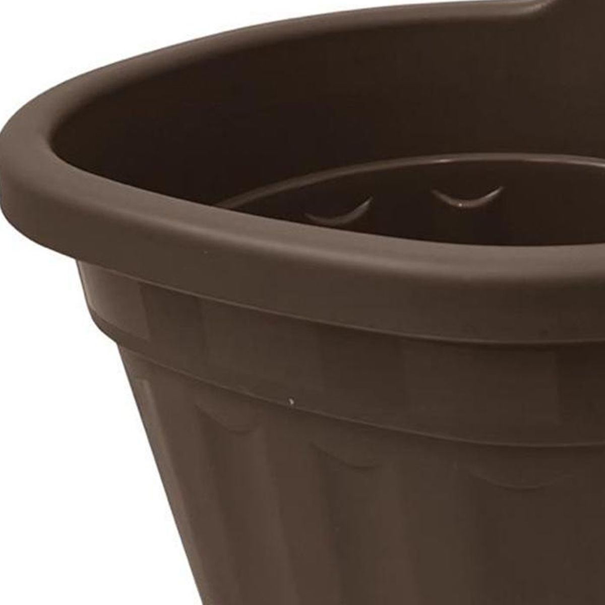 REMBRE - Jardinera para Baranda de Polipropileno 21x25 cm Café