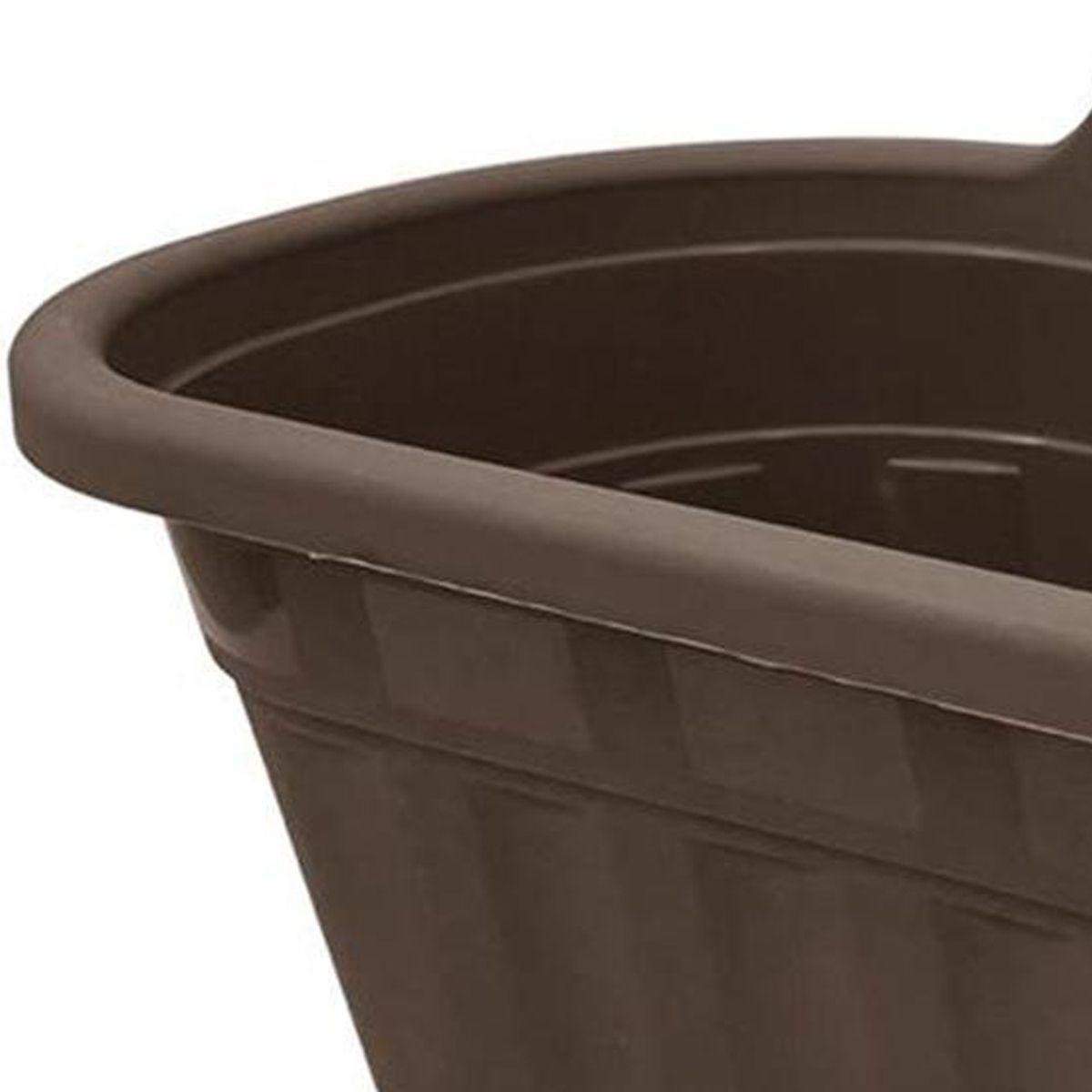 REMBRE - Jardinera para Baranda de Polipropileno 25x25 cm Café
