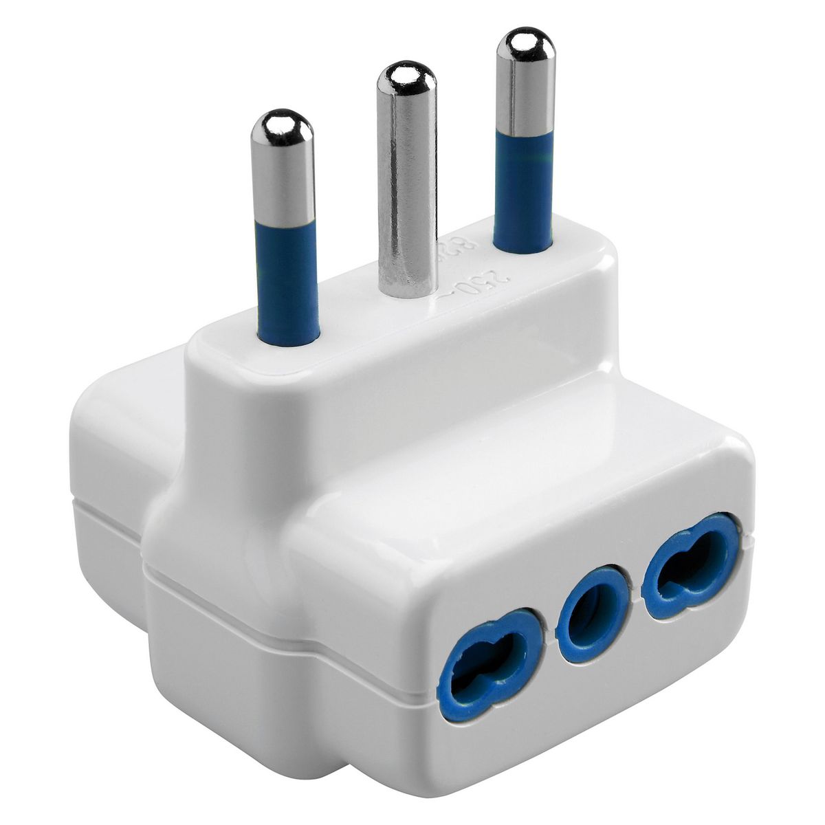 GEWISS - Adaptador Triple 10/16A Gewiss Blanco