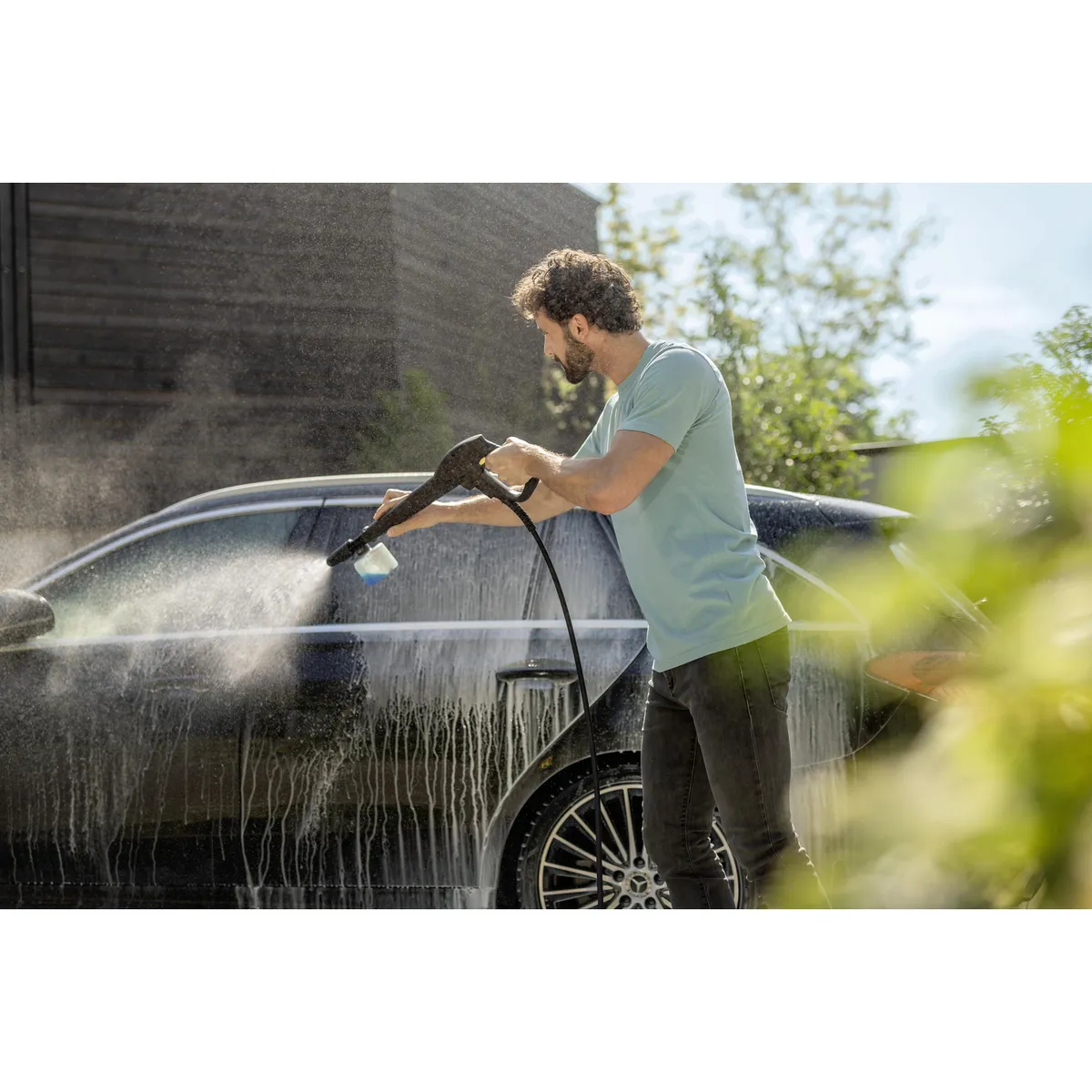 KARCHER - Hidrolavadora Eléctrica 1200 W 100 Bar K1 Car Kit