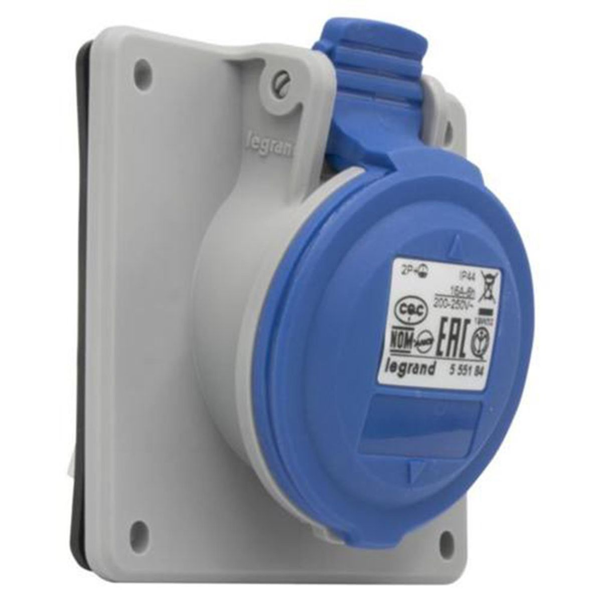 LEGRAND - Hembra embutida industrial 2P+T 16A/220V IP44