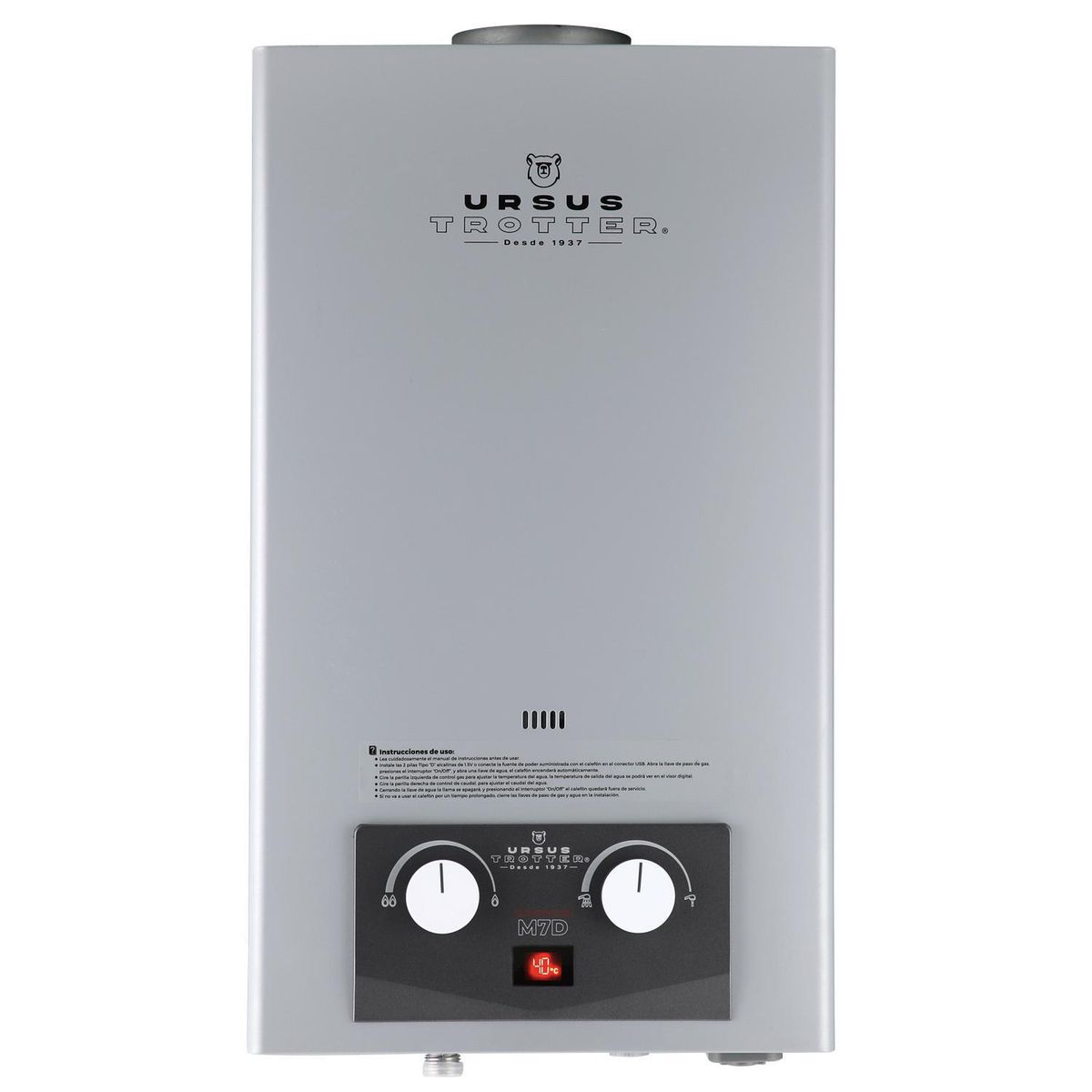 URSUS TROTTER - Calenfont Gas Licuado 7 Litros Tiro Natural Ionizado