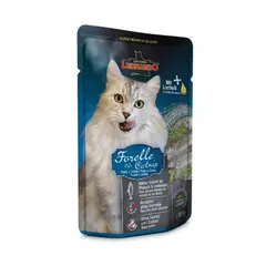 CAT FOOD LEONARDO - Alimento húmedo para Gato Adulto Trucha 85 gr