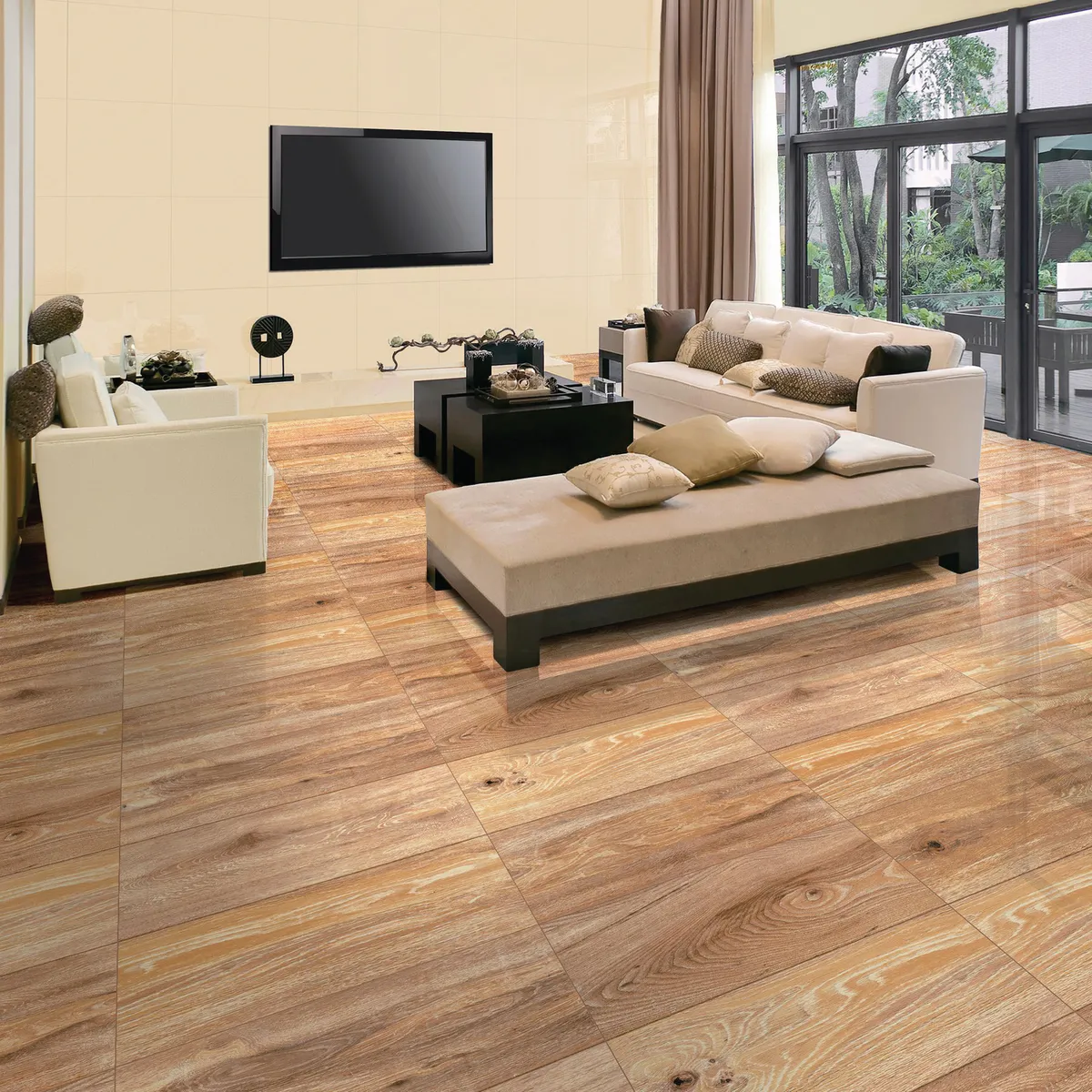 CORDILLERA - Cerámica 61x61 cm Legño Miel 2.58 m2