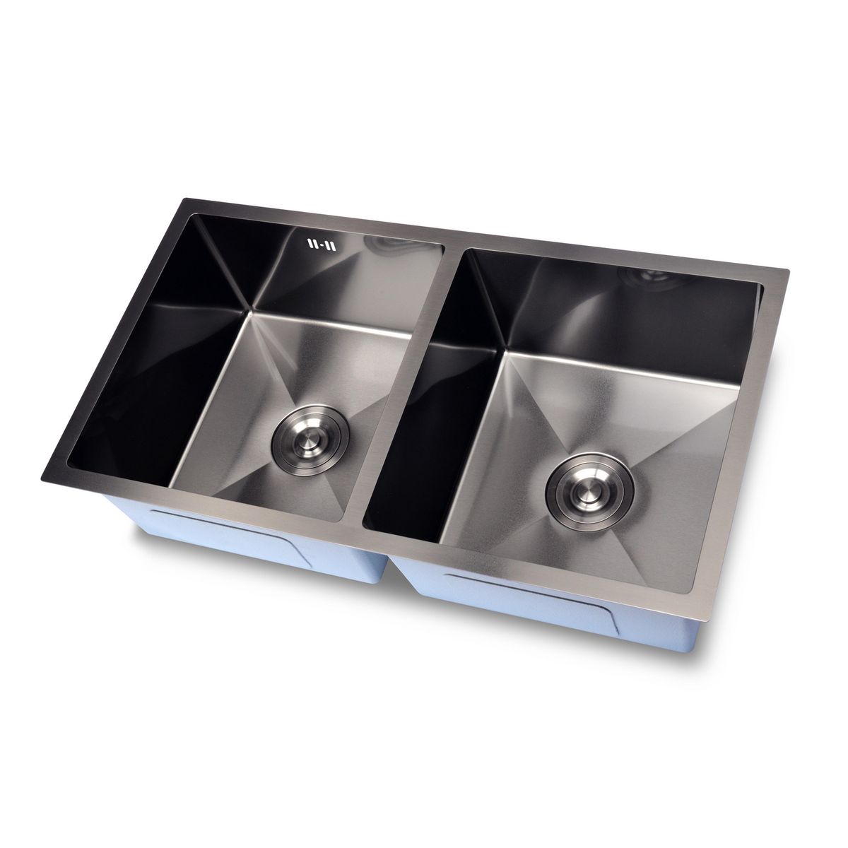 SPLENDID - Lavaplatos Empotrado Bajo Cubierta 2 Cubeta(s) 82x22x45 cm Acero inoxidable