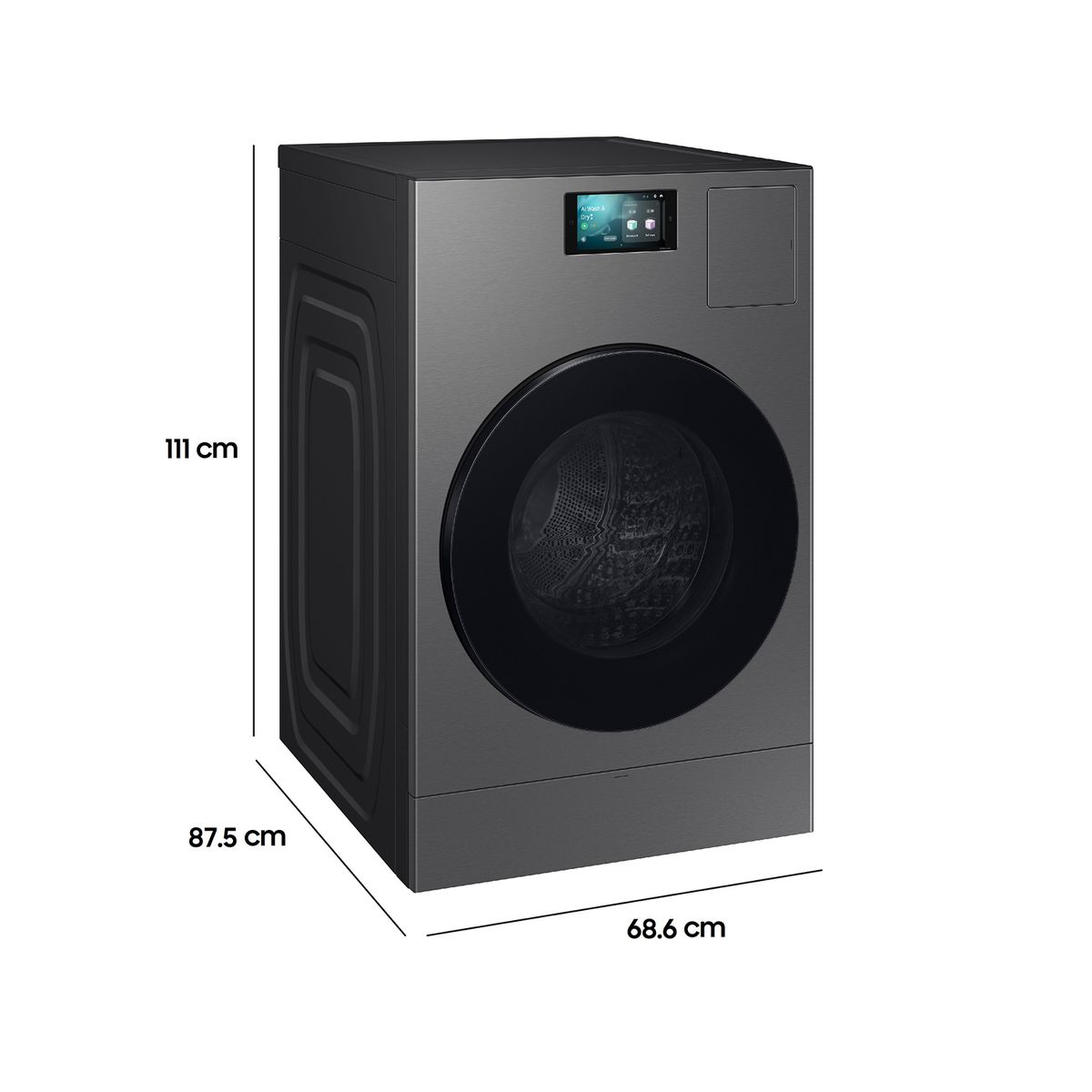 SAMSUNG - Lavadora-Secadora Bespoke AI 25/15 kg Gris Oscuro
