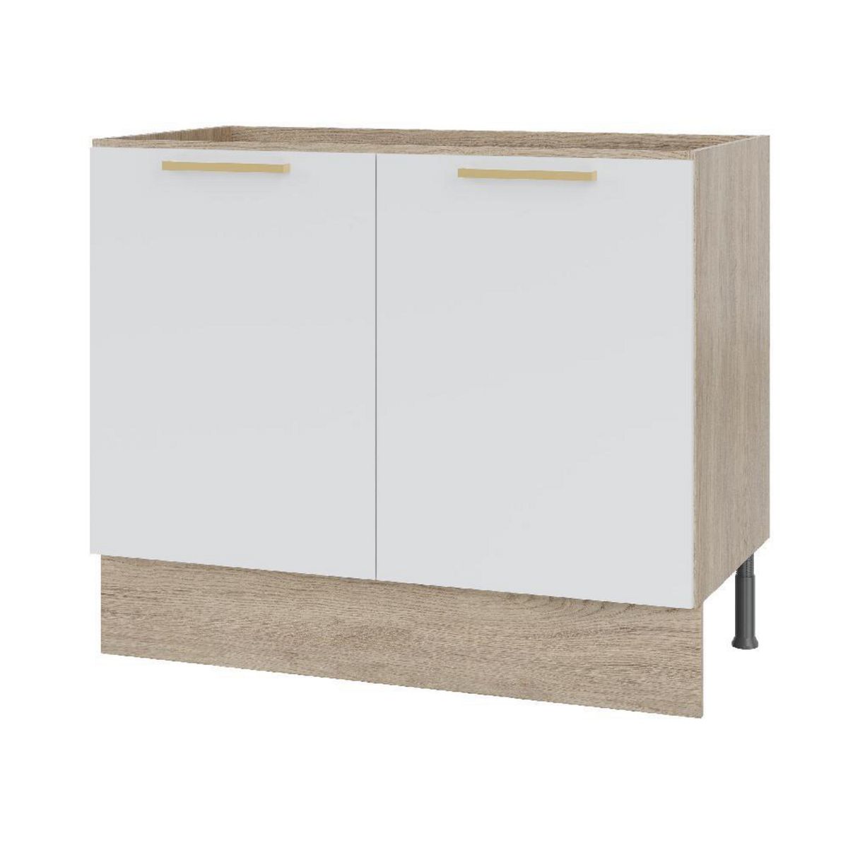 DUSCHY - Mueble Base sin Cubierta 2 Puertas Blanco