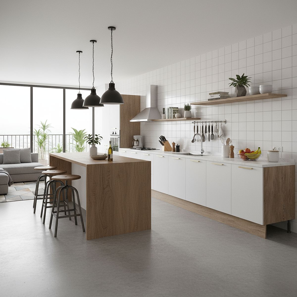 DUSCHY - Mueble Base sin Cubierta 2 Puertas Blanco