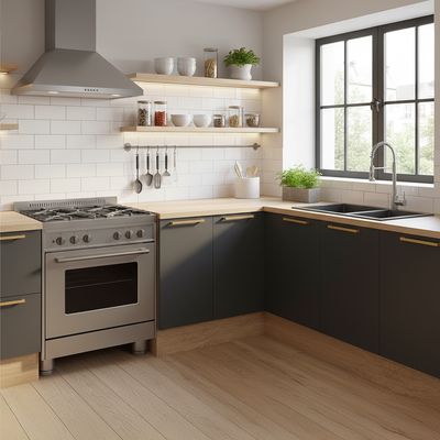 Imagen 2 del producto Mueble Base sin Cubierta 2 Puertas Grafito