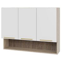 Mueble Mural con Nicho 3 Puertas Blanco