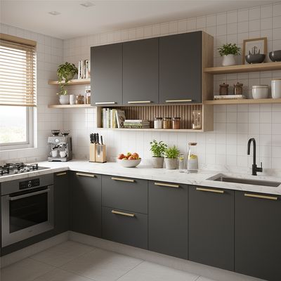 Imagen 2 del producto Mueble Mural con Nicho 3 Puertas Grafito