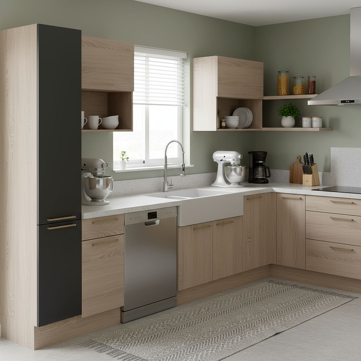 DUSCHY - Despensa 2 Puertas Grafito