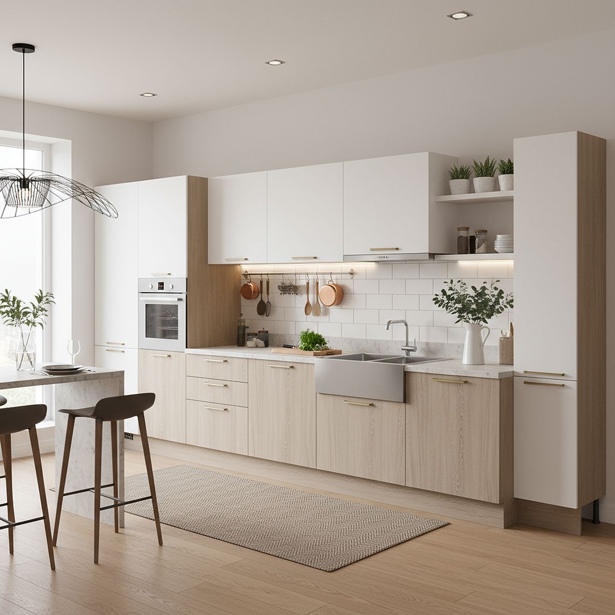 DUSCHY - Despensa 2 Puertas Blanco