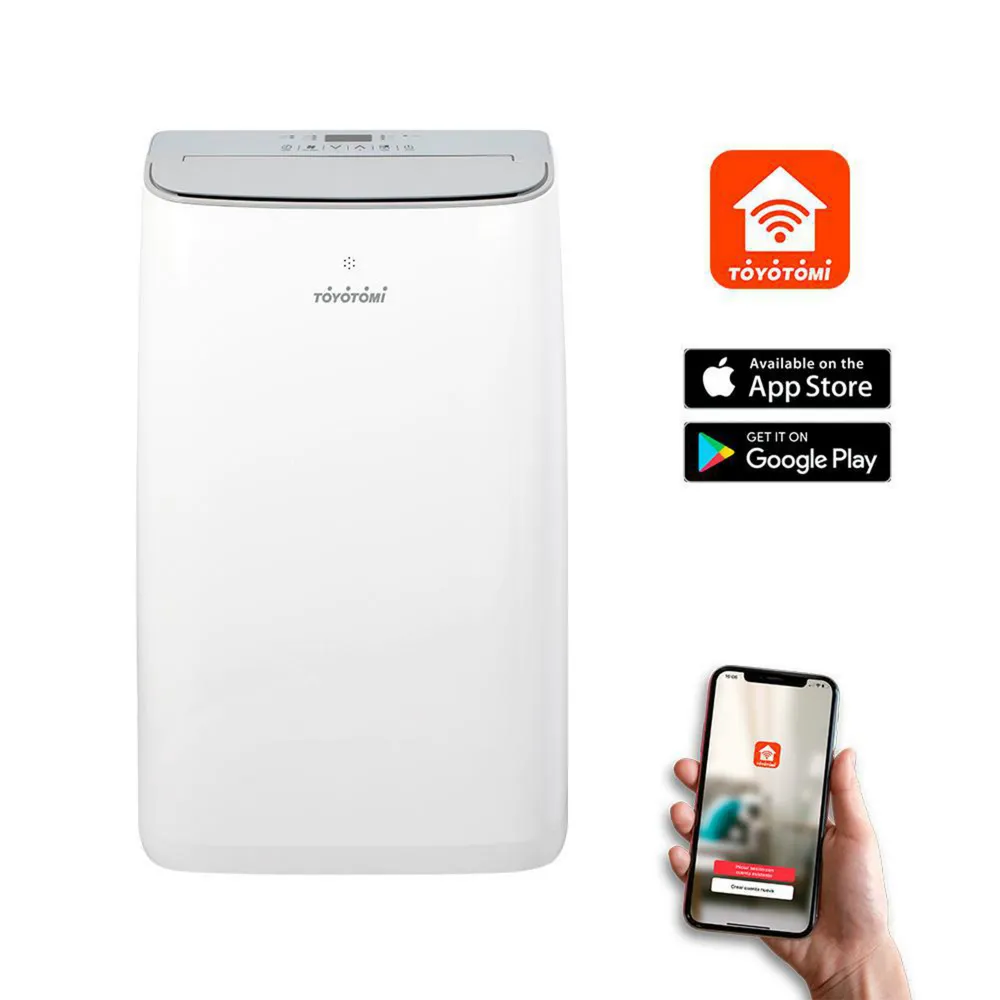 Toyotomi AC-M09FW Portátil 9000 BTU Solo Frío Wi-Fi Blanco, foto 2