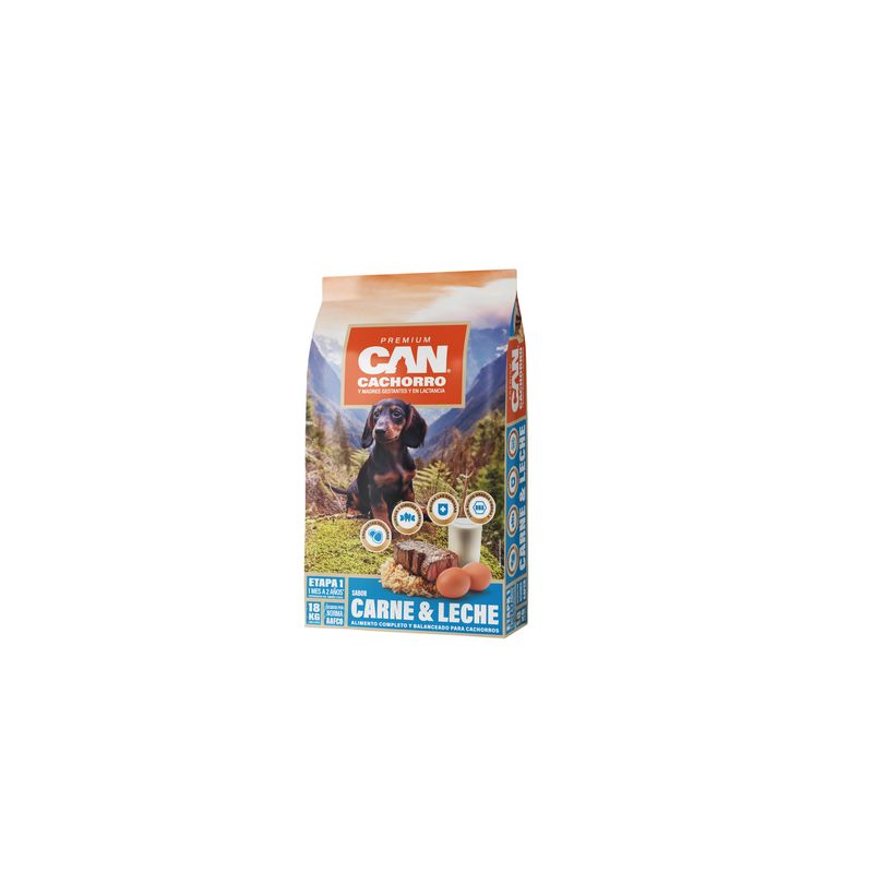 CAN - Alimento para Perro Cachorro Carne y Leche 18 kg