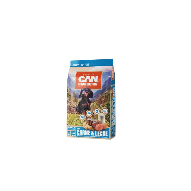 Alimento para Perro Cachorro Carne y Leche 3 kg