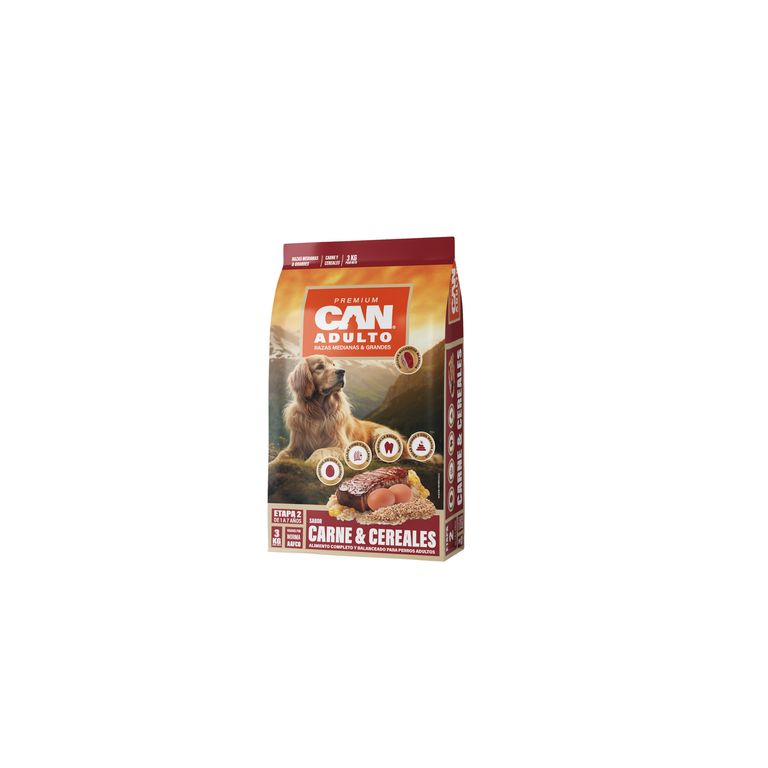 Alimento para Perro Adulto Carne y cereales 3 kg