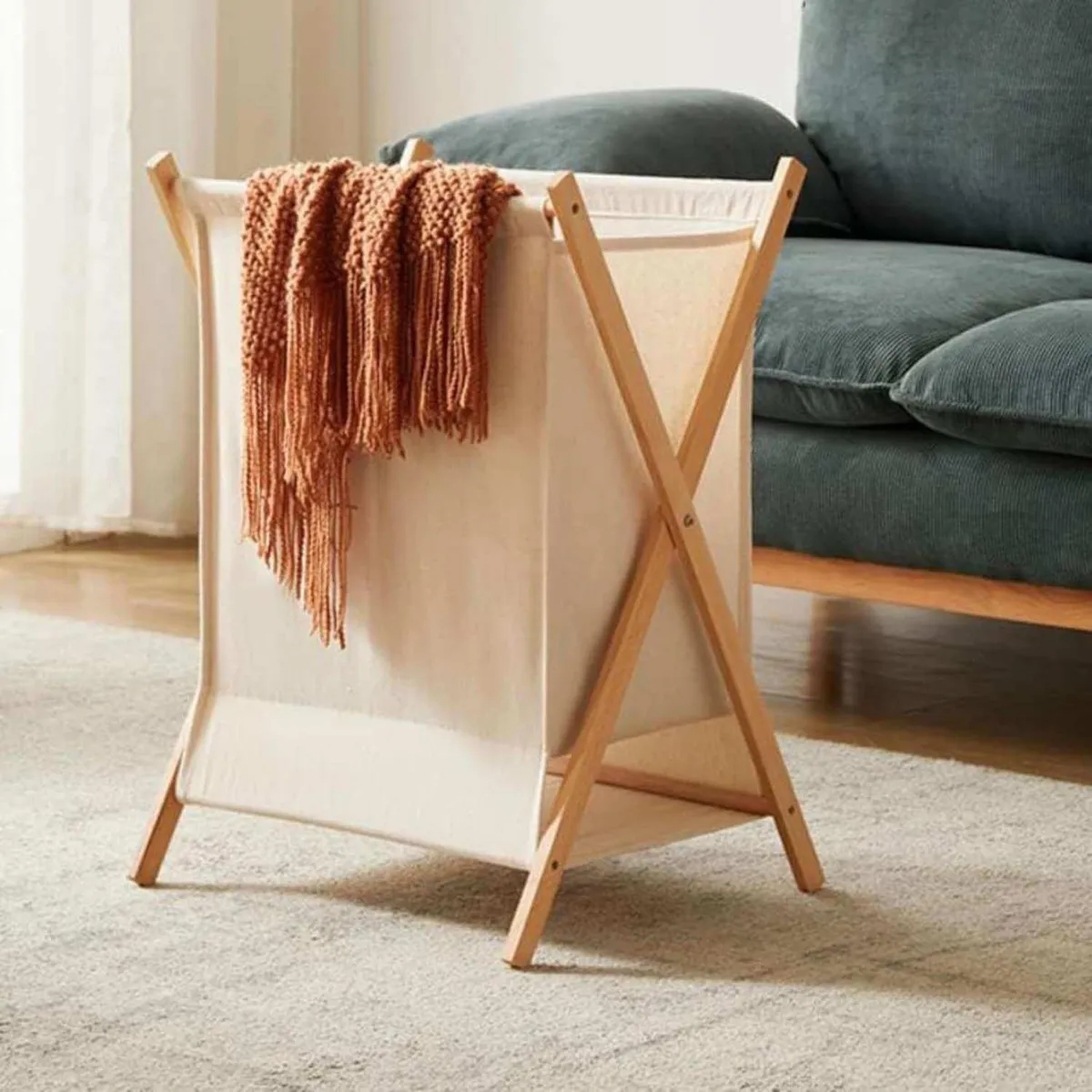 IMPORTADORA USA - Canasto 26x60x52 cm 81.1 l Beige