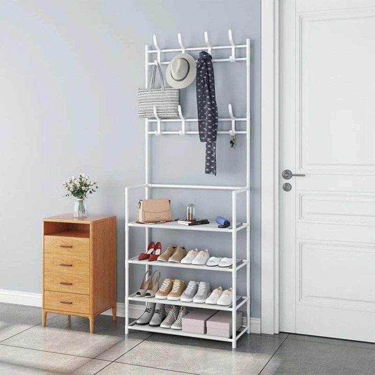IMPORTADORA USA Estante y Zapatero Organizador Blanco