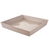 Plato Macetero Cuadrado Imitación Piedra 25X25 Cm Jardín