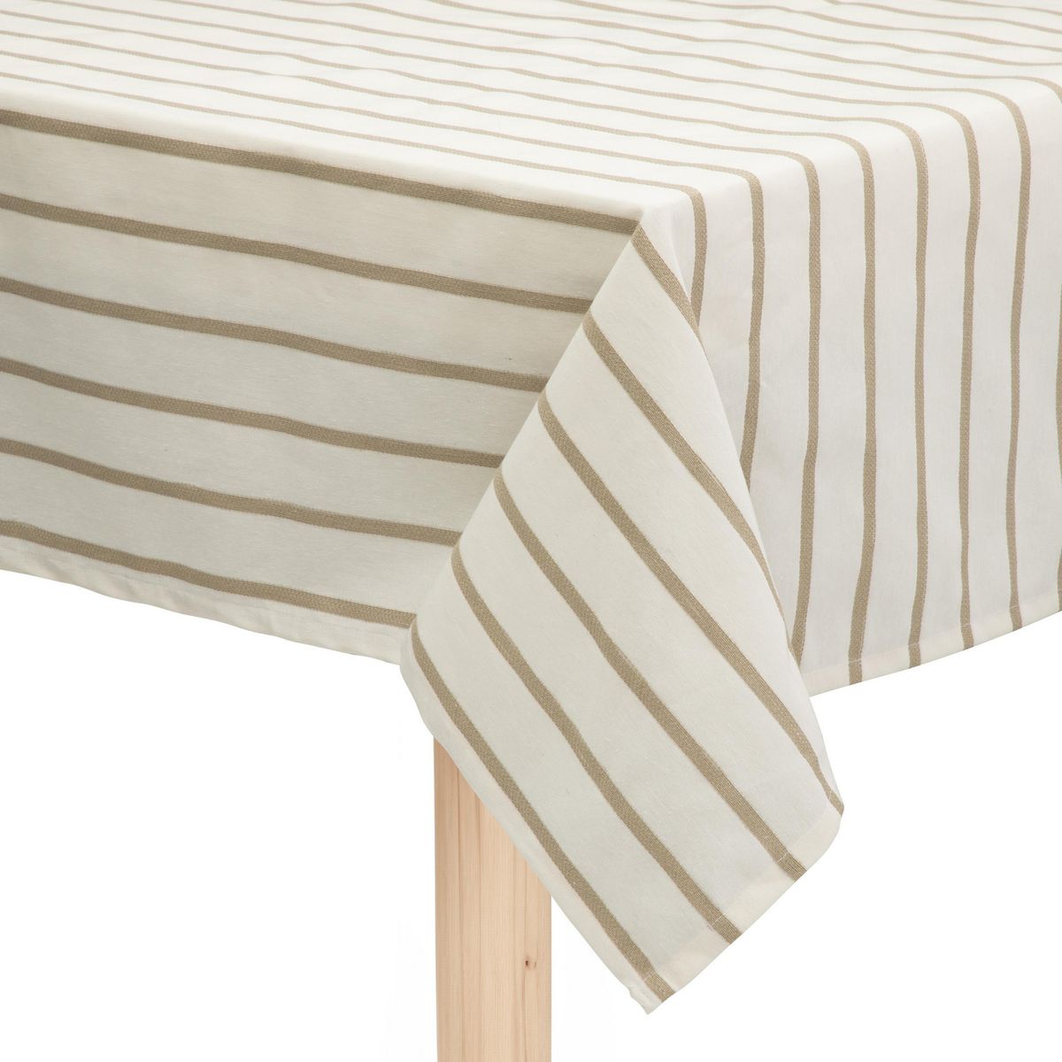 ATMOSPHERA HOME - Mantel Rectangular 180x230 cm Aurora Beige con blanco